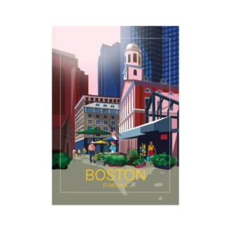 Adesivi per bagagli Boston