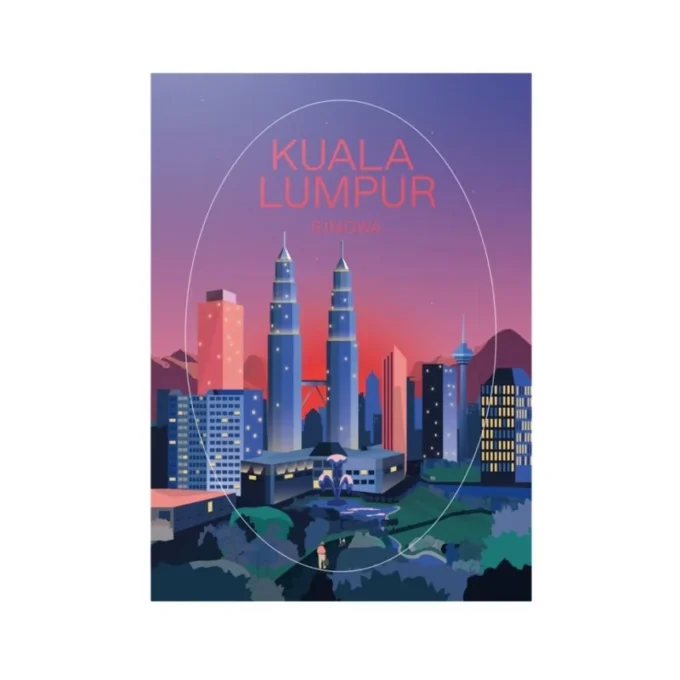 Adesivo Kuala Lumpur Adesivi per bagagli Adesivo Kuala Lumpur Adesivi per bagagli