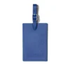 Etichette personalizzate per bagagli in pelle blu oceano