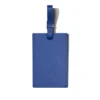 Etichette personalizzate per bagagli in pelle blu oceano