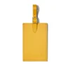Etichette personalizzate per bagagli in pelle giallo miele