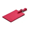 Etichette personalizzate per bagagli in pelle rosa orchidea