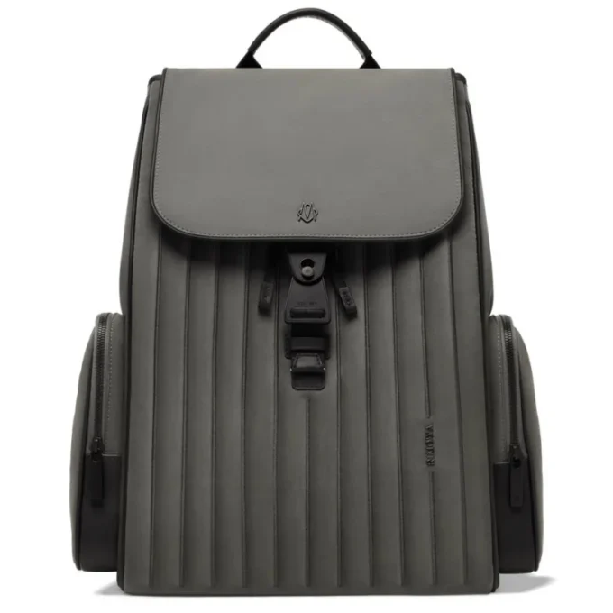 Flap Large in nylon e pelle Zaino
