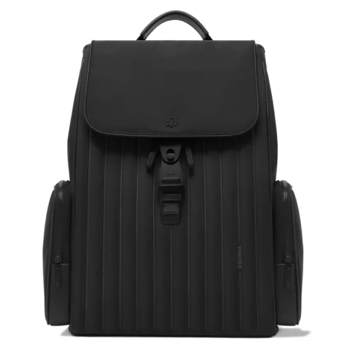 Flap Large in nylon e pelle Zaino