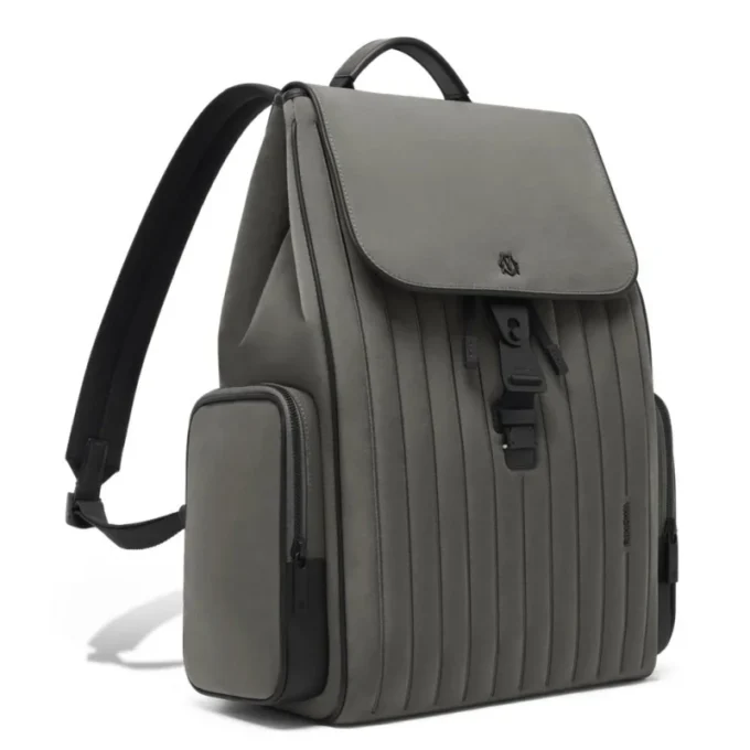 Flap Large in nylon e pelle Zaino