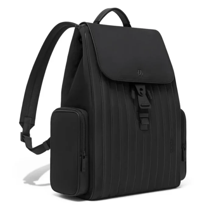 Flap Large in nylon e pelle Zaino