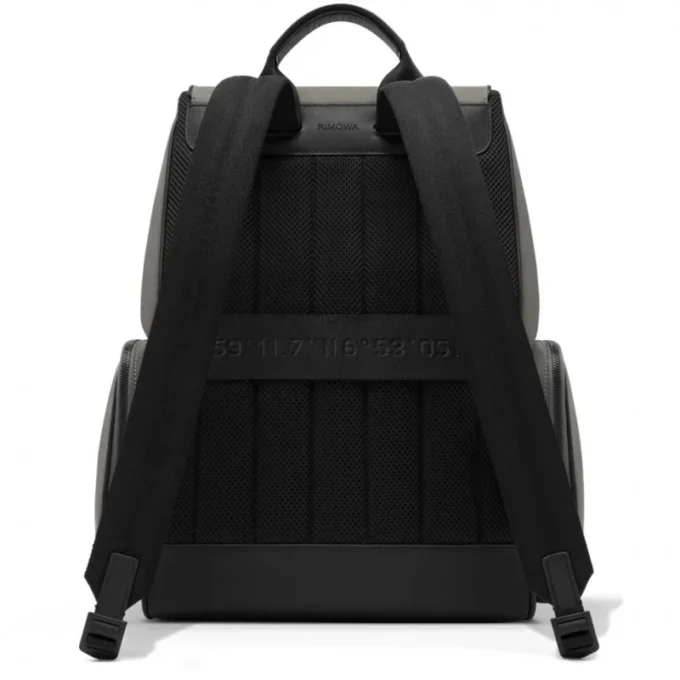 Flap Large in nylon e pelle Zaino