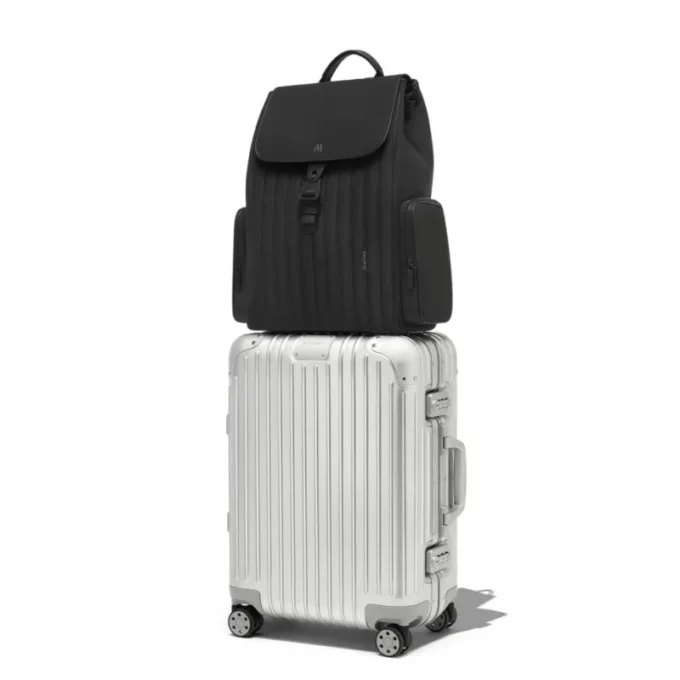 Flap Large in nylon e pelle Zaino