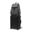Flap Large in nylon e pelle Zaino