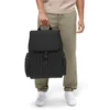 Flap Large in nylon e pelle Zaino