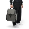 Flap Large in nylon e pelle Zaino