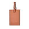 Marrone cognac Etichette personalizzate per bagagli in pelle Marrone
