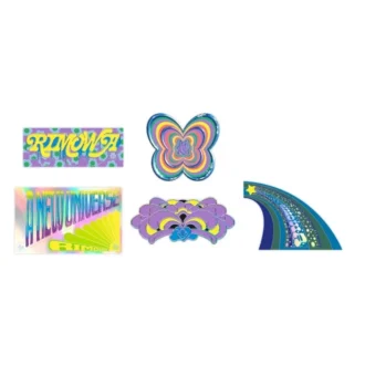 Set di adesivi iridescenti Adesivi per bagagli Set di adesivi iridescenti Adesivi per bagagli