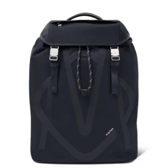 Zaino con patta firmata in nylon ECONYL®